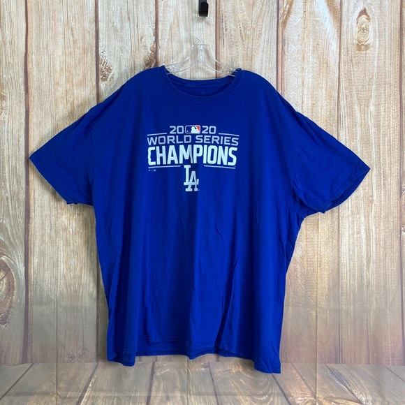 ➡️Fanatics 2020 Los Angeles Dodgers World Champions Tee Men’s Size 4XLarge - Picture 2 of 7